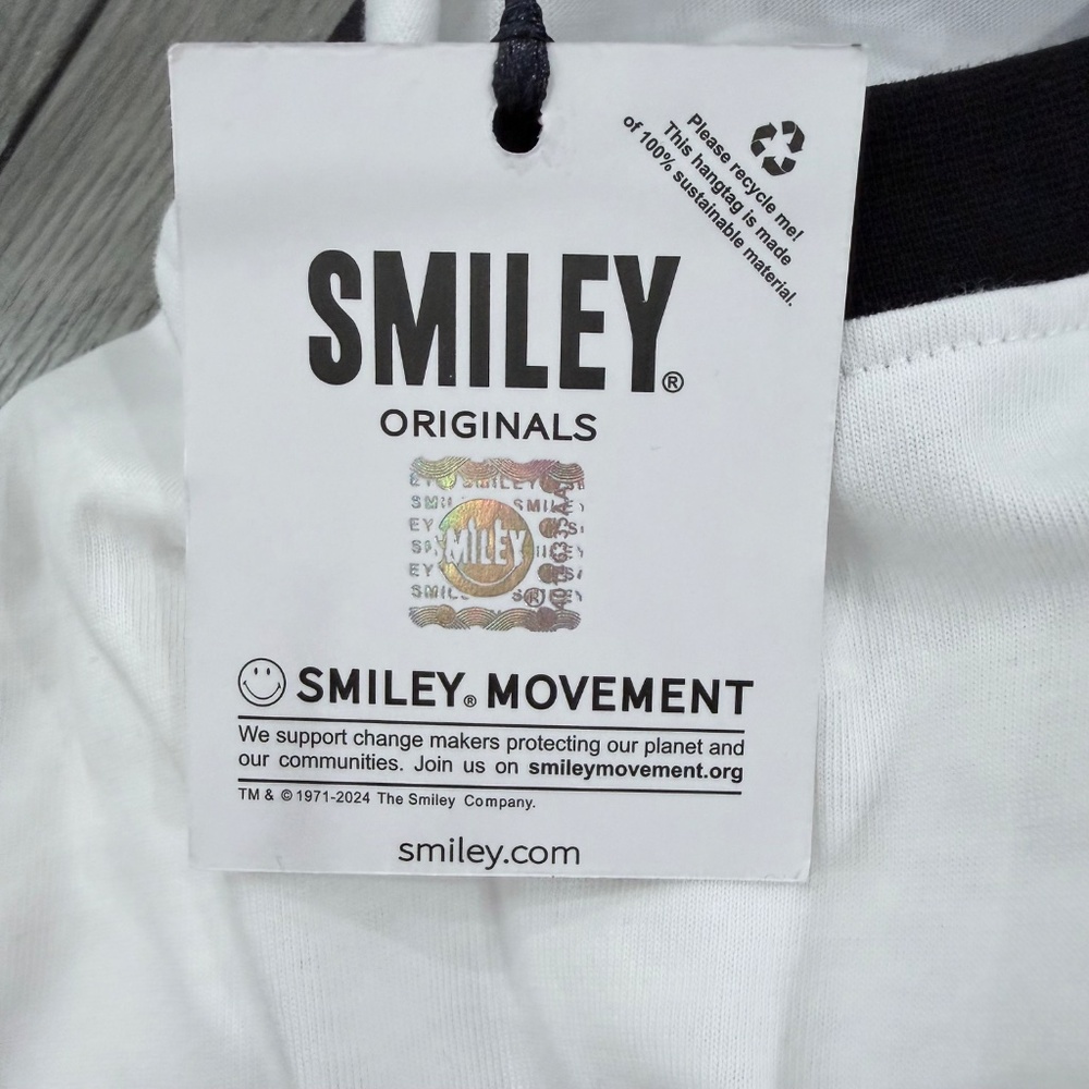 Moschino Couture White Double Smiley Short Sleeve T-Shirt - Picture 7 of 9